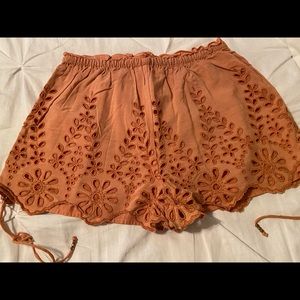 Orange American Eagle shorts